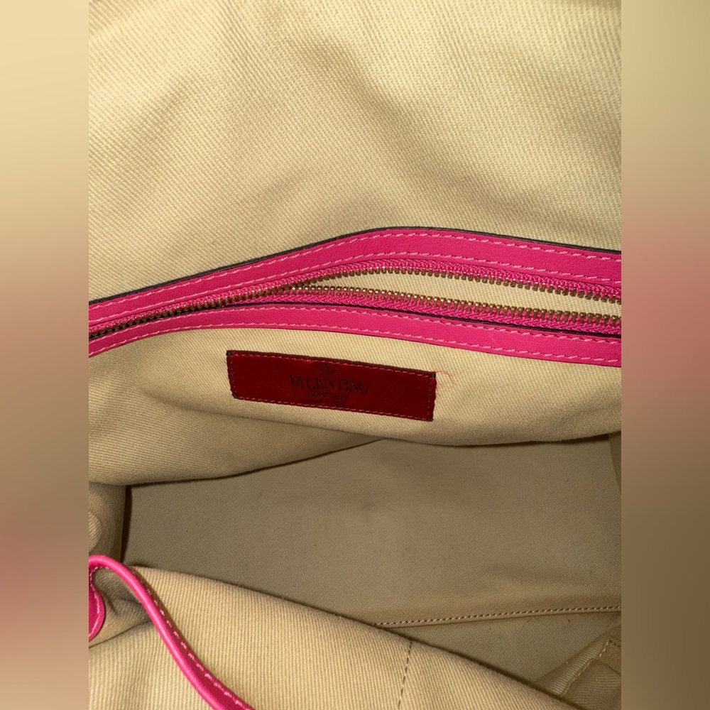Valentino Hot Pink Studded Tote - Picture 7 of 10